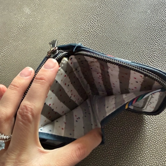 Lug Navy Quilted Wallet with Multicolor Design - Picture 5 of 5